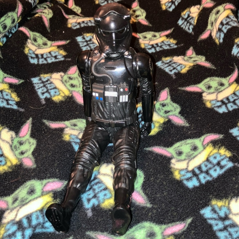 Star Wars Black Action Figure with Futuristic Armor